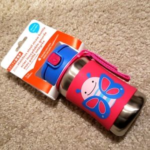 SKIP*HOP stainless steel straw bottle 12m+